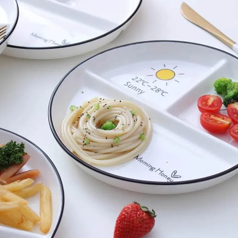 Elegance at the Table Küche & Esszimmer-Runder Gitterteller – perfekt für Solo-Mahlzeiten und Familienfrühstücke