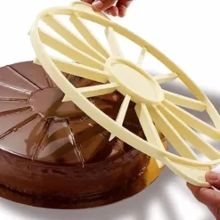 Tom Küche & Esszimmer-Runder Kuchenteiler, Schneide-Markierer, Schneider für perfekte Scheiben