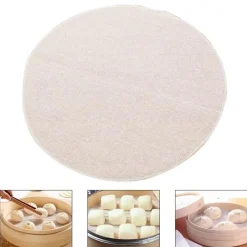 Tom Küche & Esszimmer-Rundes Dampftuch-Set – 5-teiliges Dampftuch-Set für Brötchen und Brot