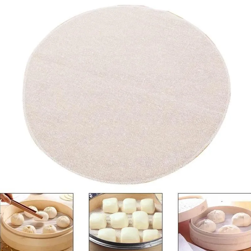 Tom Küche & Esszimmer-Rundes Dampftuch-Set – 5-teiliges Dampftuch-Set für Brötchen und Brot