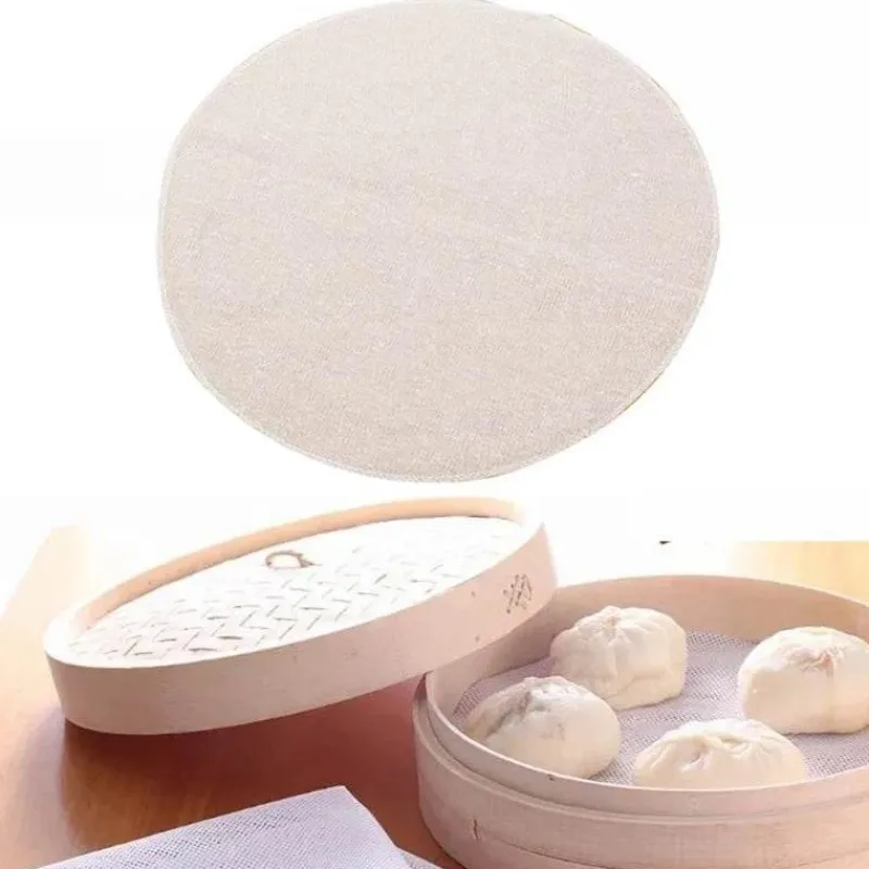 Tom Küche & Esszimmer-Rundes Dampftuch-Set – 5-teiliges Dampftuch-Set für Brötchen und Brot