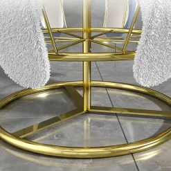 Tranquil Waters Badezimmer-Rundes Schuhregal – platzsparender Organizer