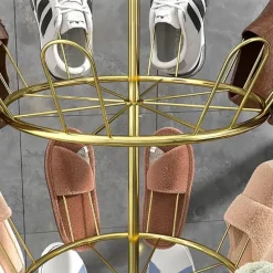 Tranquil Waters Badezimmer-Rundes Schuhregal – platzsparender Organizer