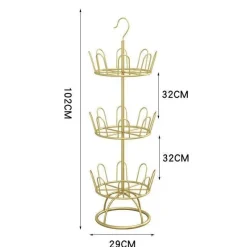 Tranquil Waters Badezimmer-Rundes Schuhregal – platzsparender Organizer