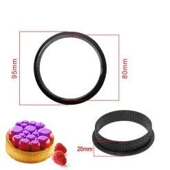 Tom Küche & Esszimmer-Rundes Tortenring-Set für französisches Gebäck, Desserts – Backformen