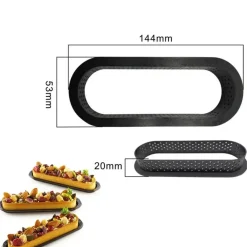 Tom Küche & Esszimmer-Rundes Tortenring-Set für französisches Gebäck, Desserts – Backformen