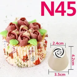 Tom Küche & Esszimmer-Russisches Tüllenset zum Dekorieren von Kuchen – Sahnespritztüllen für Desserts