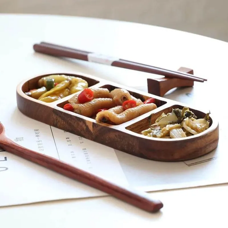 Tom Küche & Esszimmer-Rustikale Dipschale aus Holz – Vintage Küchengeschirr-Accessoire