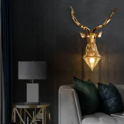 Glow Haven Beleuchtung-Rustikale Geweih-Wandlampe – gemütliche Deko-Beleuchtung