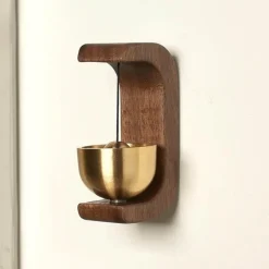 Willow u0026 Whim Gadgets Für Zuhause-Rustikale Türklingel aus Holz – Waldlied, Heimdekoration