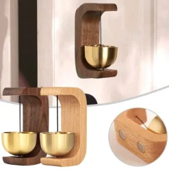 Willow u0026 Whim Gadgets Für Zuhause-Rustikale Türklingel aus Holz – Waldlied, Heimdekoration