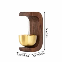 Willow u0026 Whim Gadgets Für Zuhause-Rustikale Türklingel aus Holz – Waldlied, Heimdekoration