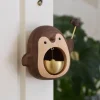 The Gilded Nest Wohndeko-Rustikale Türklingel aus Massivholz – süße Hängedekoration