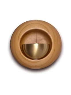 The Gilded Nest Wohndeko-Rustikale Türklingel aus Massivholz – süße Hängedekoration