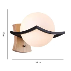 The Light Loft Beleuchtung-Rustikale Wandlampe aus Massivholz – Vintage-Beleuchtung für Zuhause