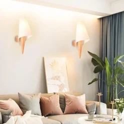 The Light Loft Beleuchtung-Rustikale Wandlampe aus Massivholz – Vintage-Beleuchtung für Zuhause