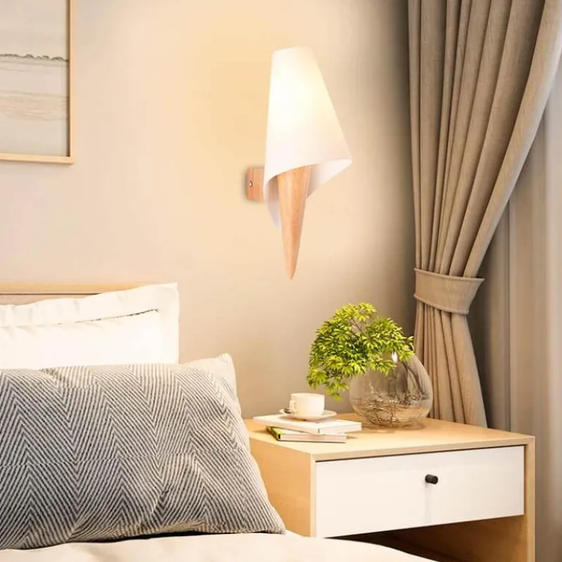 The Light Loft Beleuchtung-Rustikale Wandlampe aus Massivholz – Vintage-Beleuchtung für Zuhause