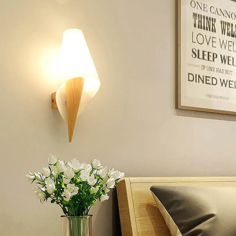 The Light Loft Beleuchtung-Rustikale Wandlampe aus Massivholz – Vintage-Beleuchtung für Zuhause