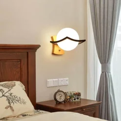 The Light Loft Beleuchtung-Rustikale Wandlampe aus Massivholz – Vintage-Beleuchtung für Zuhause