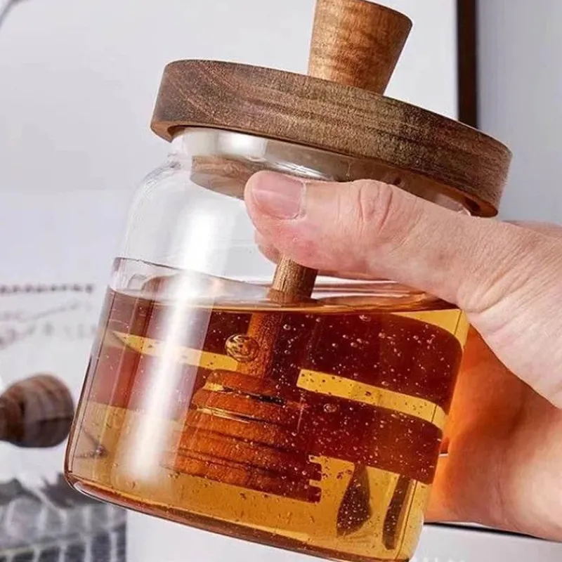 Space Savvy Küche & Esszimmer-Rustikales Honigglas - Honigbehälter im Vintage-Stil