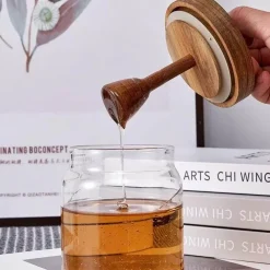 Space Savvy Küche & Esszimmer-Rustikales Honigglas - Honigbehälter im Vintage-Stil