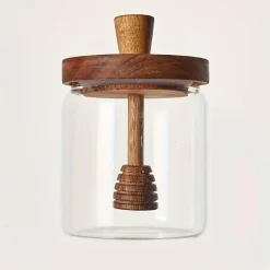 Space Savvy Küche & Esszimmer-Rustikales Honigglas - Honigbehälter im Vintage-Stil