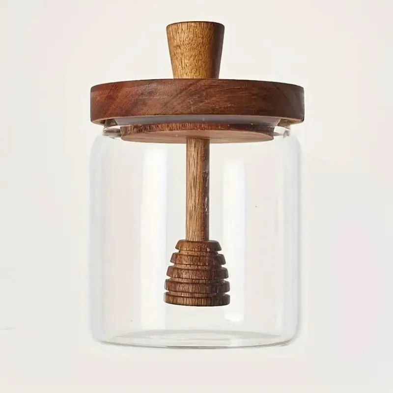 Space Savvy Küche & Esszimmer-Rustikales Honigglas - Honigbehälter im Vintage-Stil