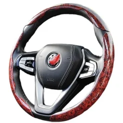 Wild u0026 Free Gear Autozubehör|Automobilindustrie-Rutschfeste Auto-Radabdeckung mit Holzmaserung – stilvoller Lenkradschutz