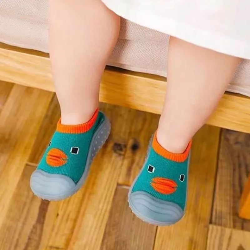 The Decor Haven Babykleidung|Babykleidung-Rutschfeste Babysocken mit Mini-Ente – süße Babyschuhe
