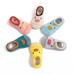 The Decor Haven Babykleidung|Babykleidung-Rutschfeste Babysocken mit Mini-Ente – süße Babyschuhe