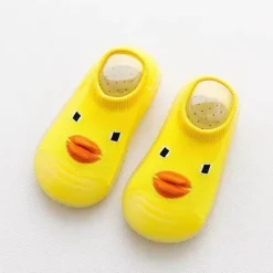 The Decor Haven Babykleidung|Babykleidung-Rutschfeste Babysocken mit Mini-Ente – süße Babyschuhe
