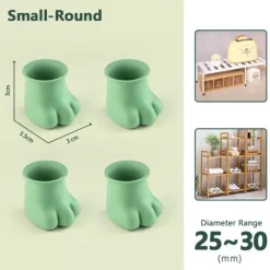 Comfort u0026 Style Gadgets Für Zuhause-Rutschfeste Möbelbeinabdeckungen für Katzenpfoten – 4er-Pack Schutzpolster