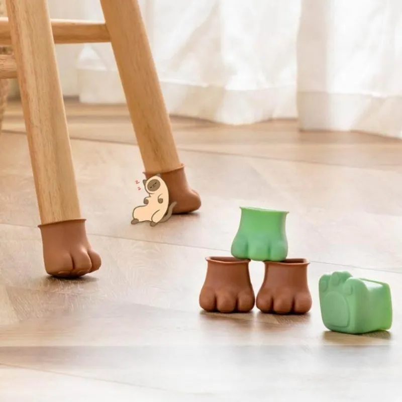 Comfort u0026 Style Gadgets Für Zuhause-Rutschfeste Möbelbeinabdeckungen für Katzenpfoten – 4er-Pack Schutzpolster