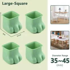 Comfort u0026 Style Gadgets Für Zuhause-Rutschfeste Möbelbeinabdeckungen für Katzenpfoten – 4er-Pack Schutzpolster