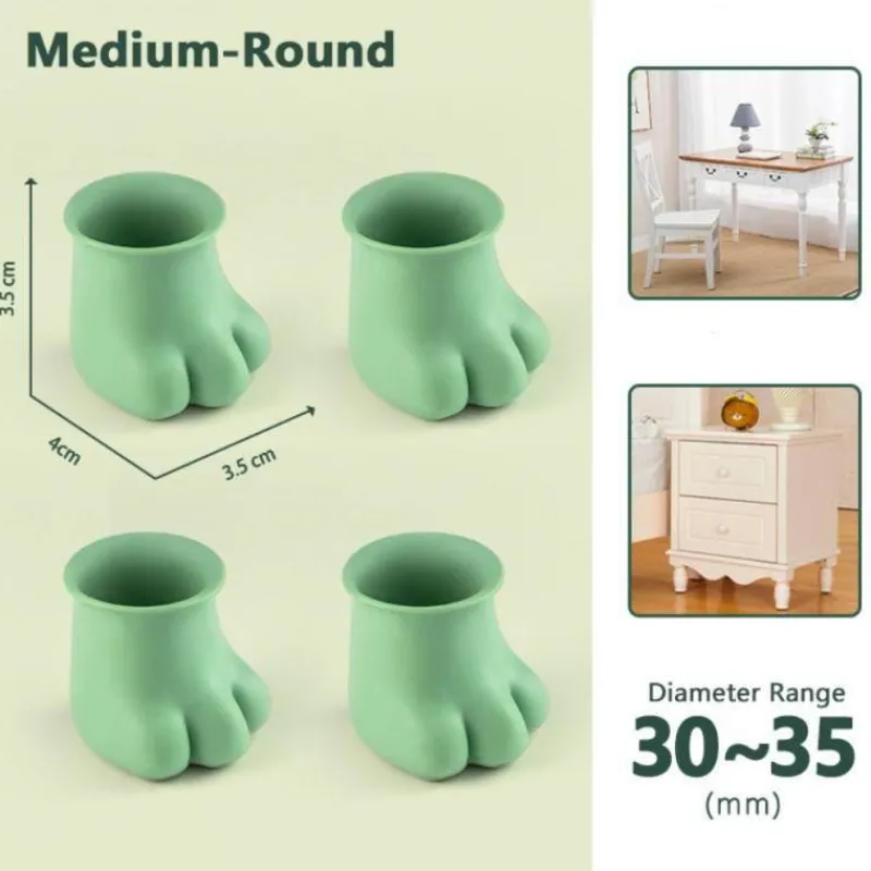 Comfort u0026 Style Gadgets Für Zuhause-Rutschfeste Möbelbeinabdeckungen für Katzenpfoten – 4er-Pack Schutzpolster