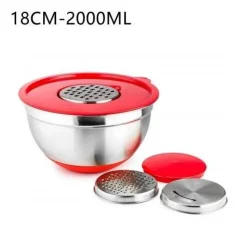 The Culinary Kit Küche & Esszimmer-Rutschfeste Multifunktions-Reibe-Rührschüsseln