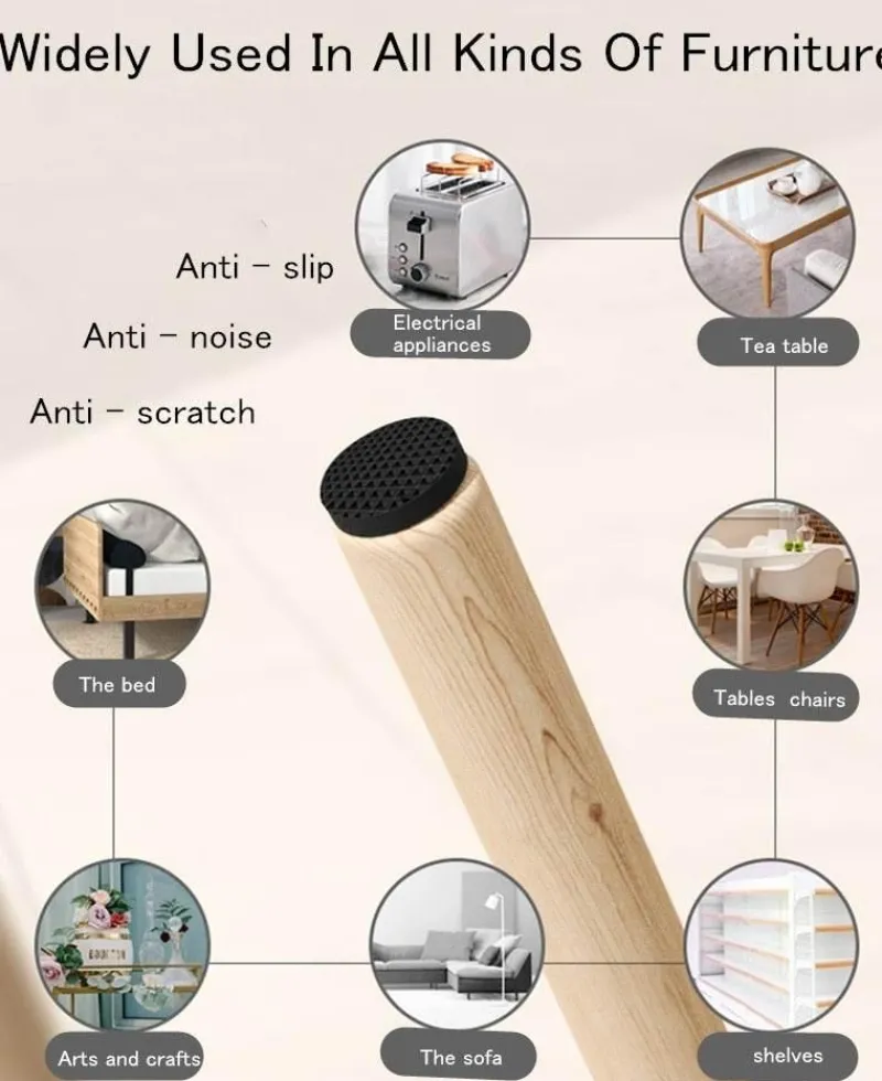 Comfort u0026 Style Gadgets Für Zuhause-Rutschfeste, selbstklebende Stuhlfußpolster – Schutz aller Oberflächen