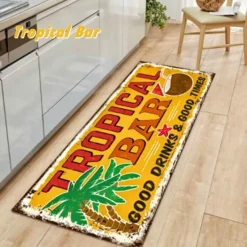 Tranquil Waters Boden & Teppiche|Badezimmer-Rutschfeste Waschküchenmatte - Stilvolle Bodenmatte für den Waschraum