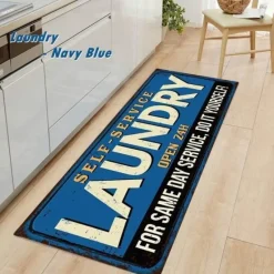 Tranquil Waters Boden & Teppiche|Badezimmer-Rutschfeste Waschküchenmatte - Stilvolle Bodenmatte für den Waschraum