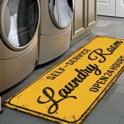 Tranquil Waters Boden & Teppiche|Badezimmer-Rutschfeste Waschküchenmatte - Stilvolle Bodenmatte für den Waschraum