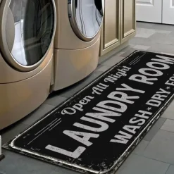 Tranquil Waters Boden & Teppiche|Badezimmer-Rutschfeste Waschküchenmatte - Stilvolle Bodenmatte für den Waschraum