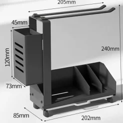 Space Savvy Küche & Esszimmer-Rutschfestes Abtropfgestell für die Spüle – platzsparender Küchen-Organizer