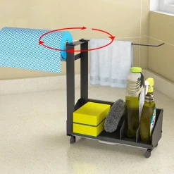 Space Savvy Küche & Esszimmer-Rutschfestes Abtropfgestell für die Spüle – platzsparender Küchen-Organizer