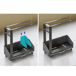 Space Savvy Küche & Esszimmer-Rutschfestes Abtropfgestell für die Spüle – platzsparender Küchen-Organizer