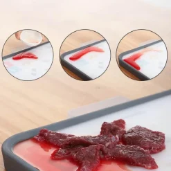 Tom Küche & Esszimmer-Rutschfestes Schneidebrett aus lebensmittelechtem PP – langlebiger Hackklotz für die sichere Lebensmittelzubereitung