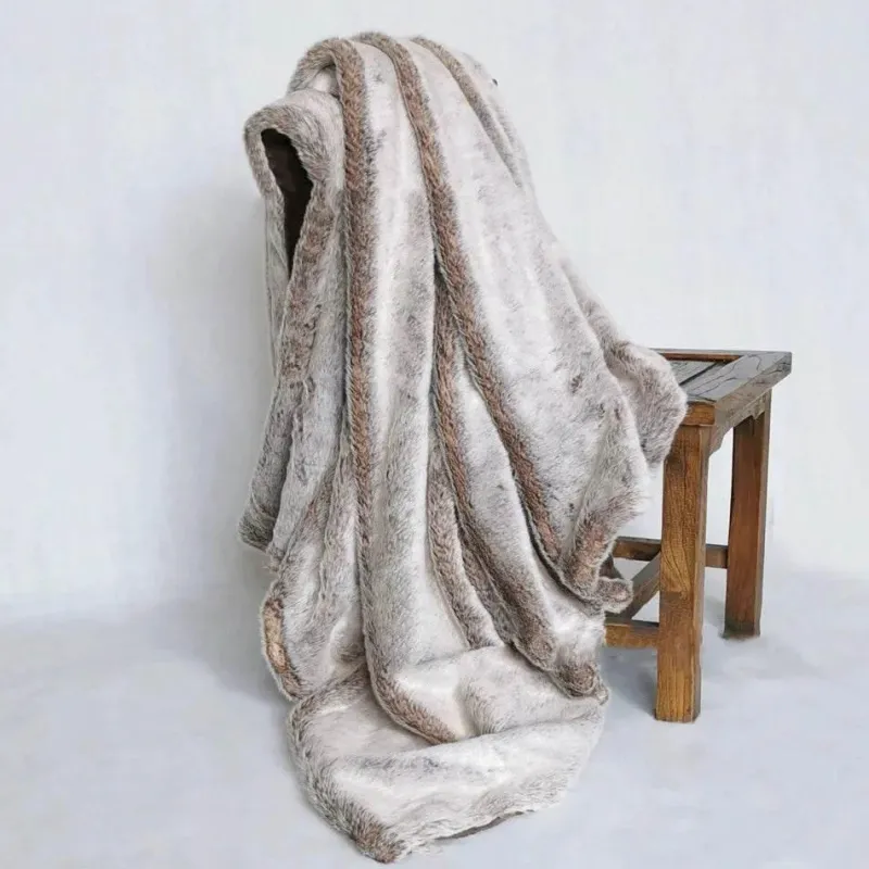 Cozy Haven Bettzeug-Sabrina Pelzdecke – Luxuriöse, weiche Kunstpelzdecke