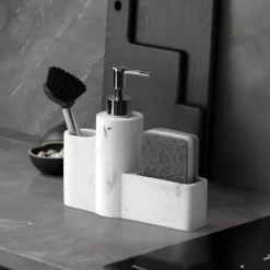 Serene Splash Badezimmer-Saksia Soap Dispenser - Elegant Bathroom Accessory