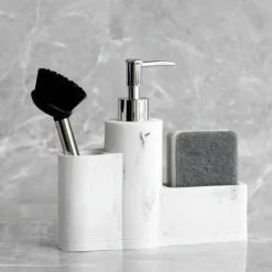 Serene Splash Badezimmer-Saksia Soap Dispenser - Elegant Bathroom Accessory