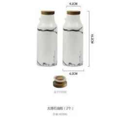 Comfort u0026 Style Küche & Esszimmer-Salz- und Pfefferölflaschen-Set aus Keramik – Gewürzhalter für die Küche