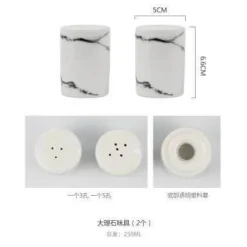 Comfort u0026 Style Küche & Esszimmer-Salz- und Pfefferölflaschen-Set aus Keramik – Gewürzhalter für die Küche